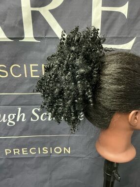 Black Curly Ponytail Hairpiece